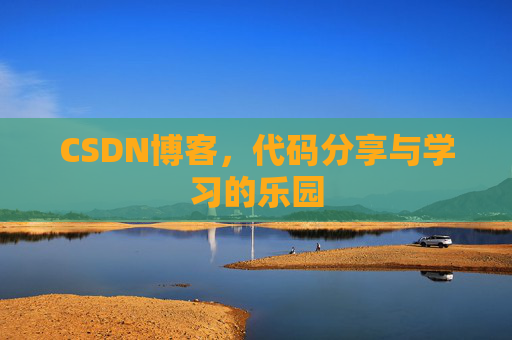 CSDN博客，代码分享与学习的乐园